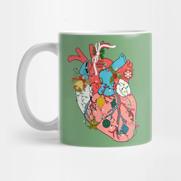 Cardiac Nurse Christmas a Anatomy Cardiology Heart by alcoshirts